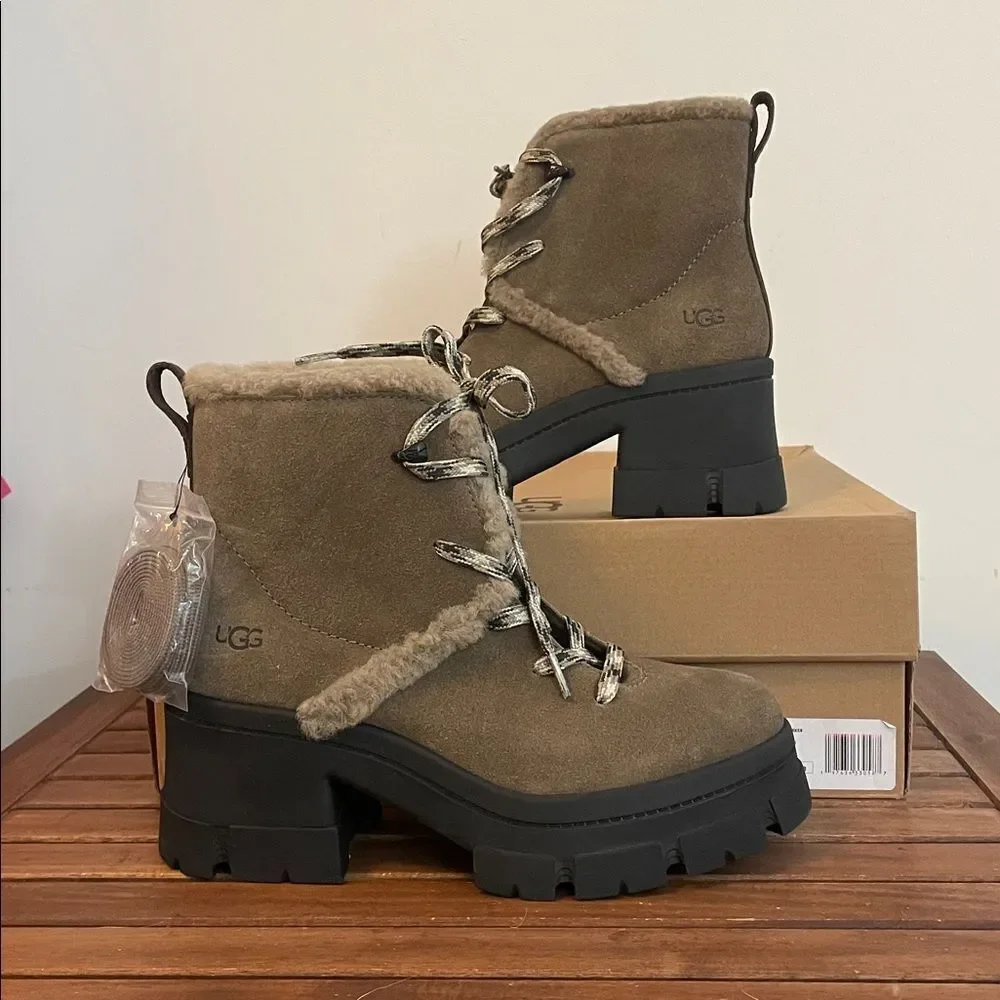 UGG Brooklyn Hiker Boots Hickory USA Women Size 11/UK 9/EU 42